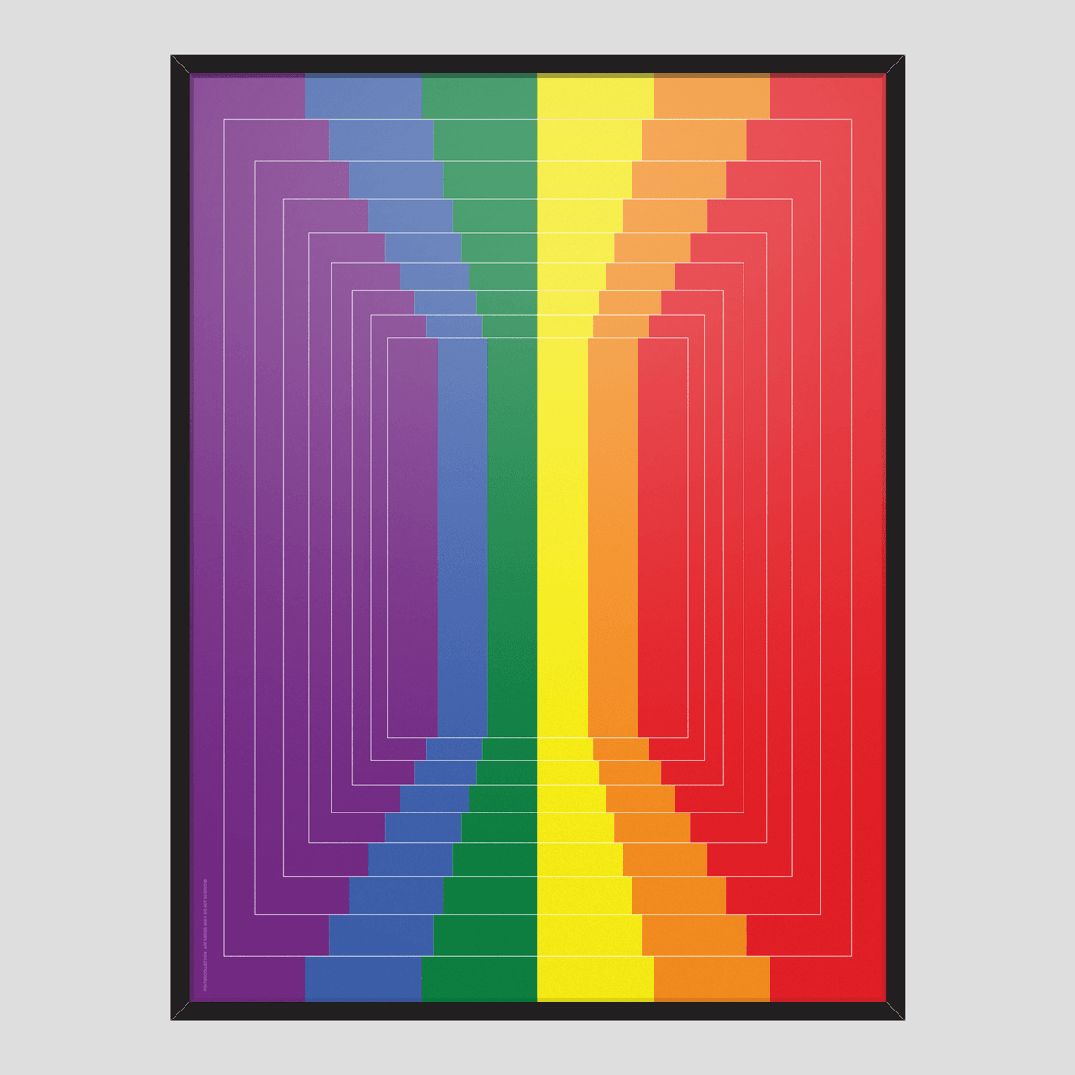 Art Series: Rainbow Flags Poster