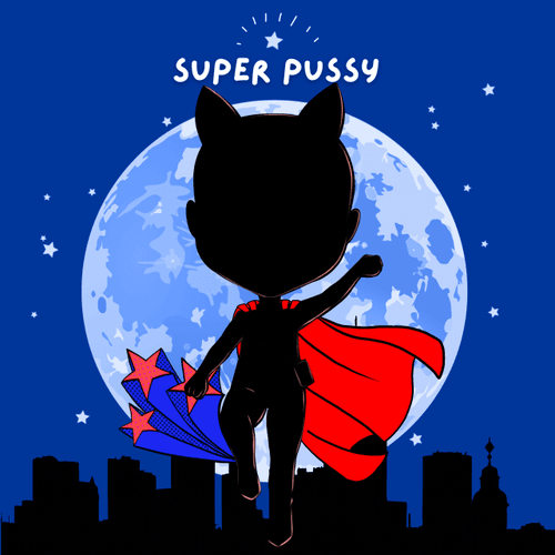 SuperPussy Coloring Book