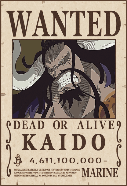 Kaido Uo Uo No Mi Poster for Sale by Qadzfar