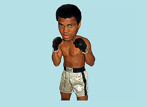 G.O.A.T caricatures