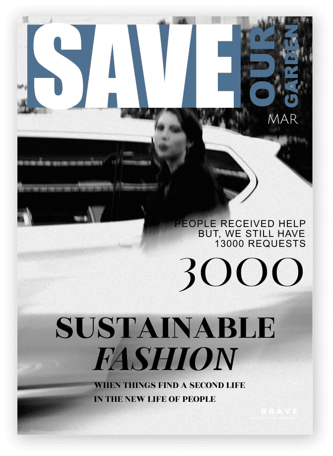 Sustainable Fashion. SAVE OUR GARDEN Artcampaign