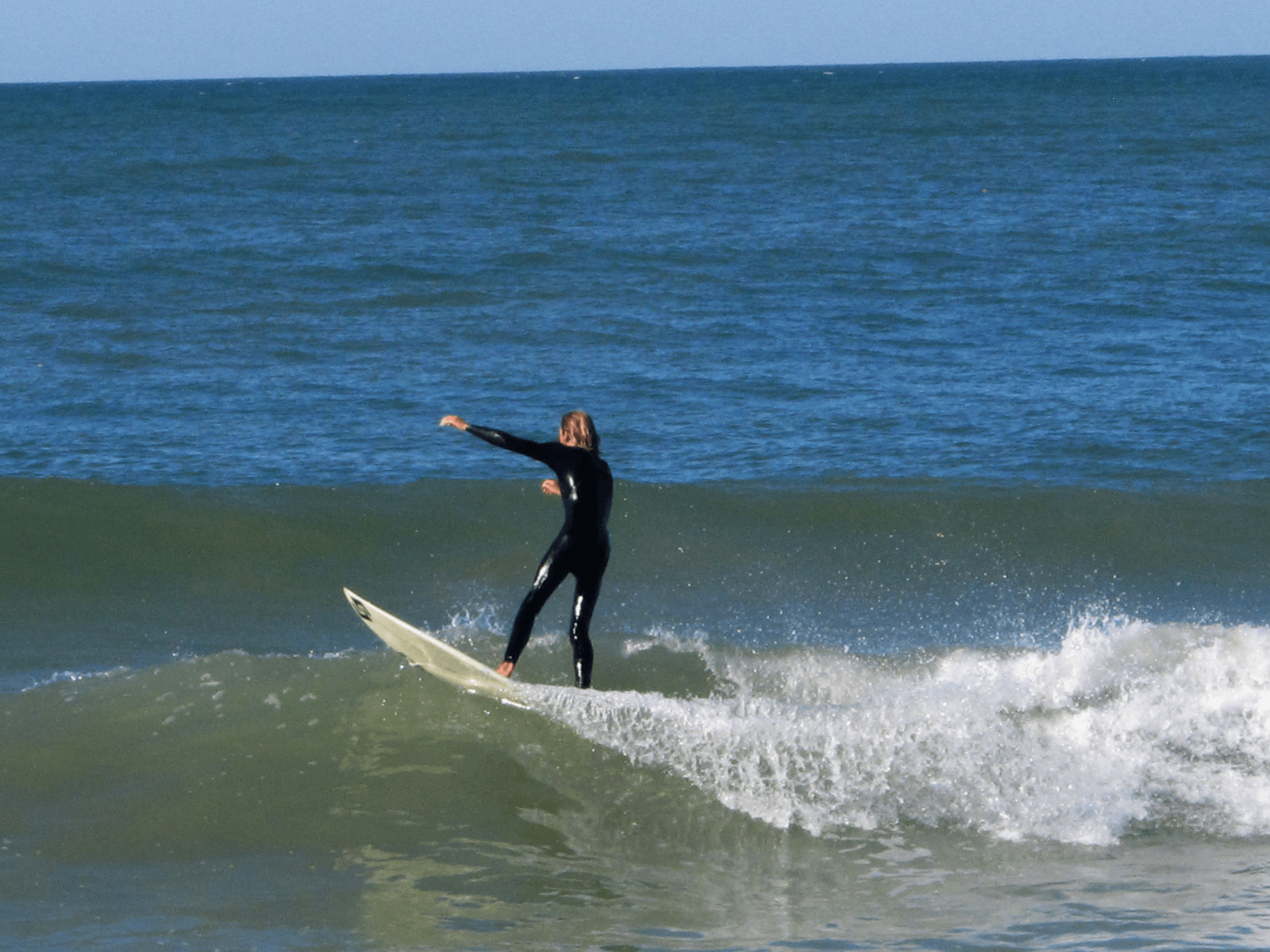 Surfer at San Clemente Beach, CA - photo by BTVG