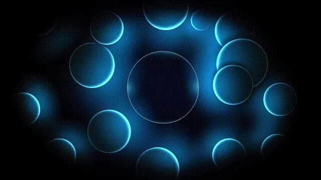 Neon Bubble Drums Blue