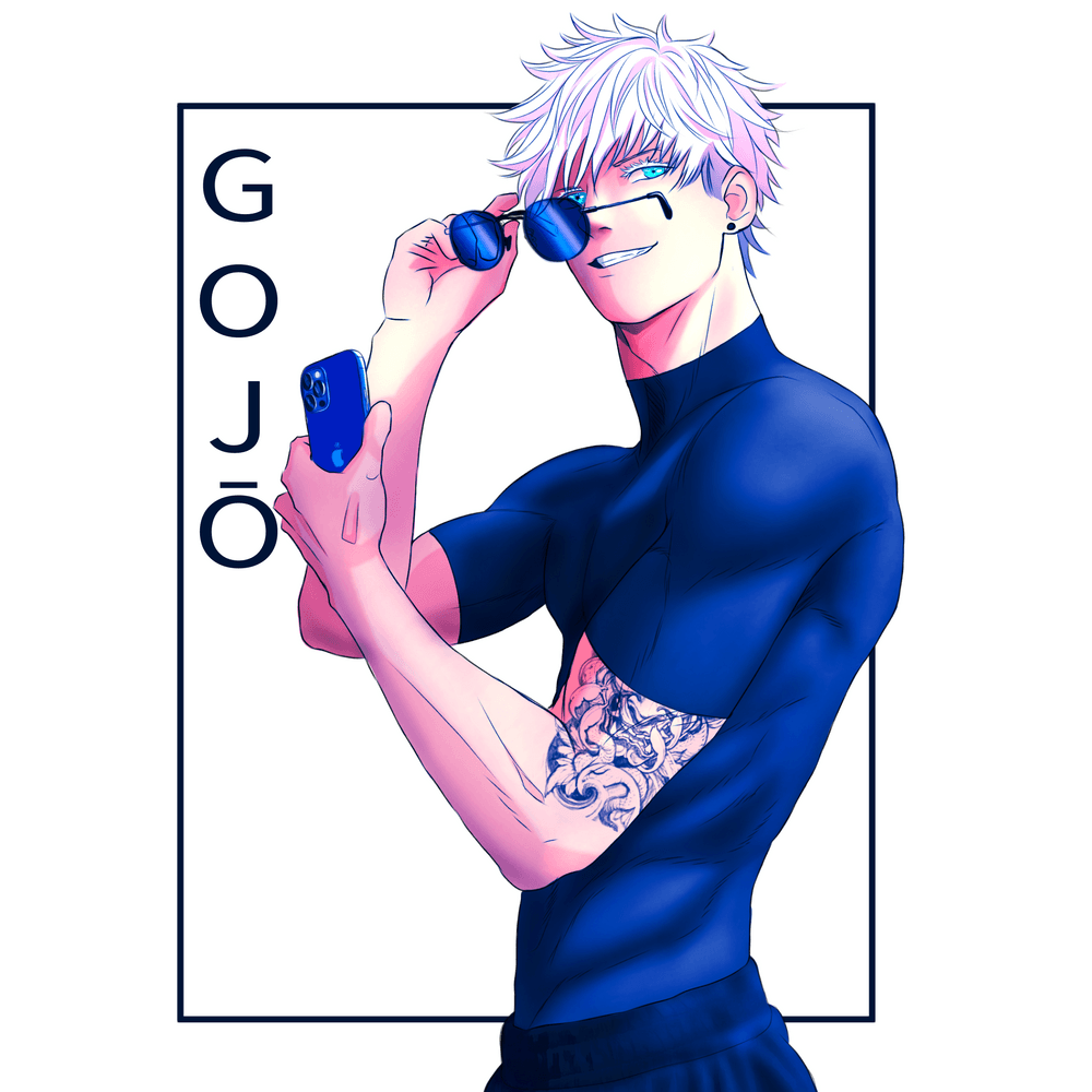 Supermodel Gojo Satoru - Classic Anime Fanart Collection