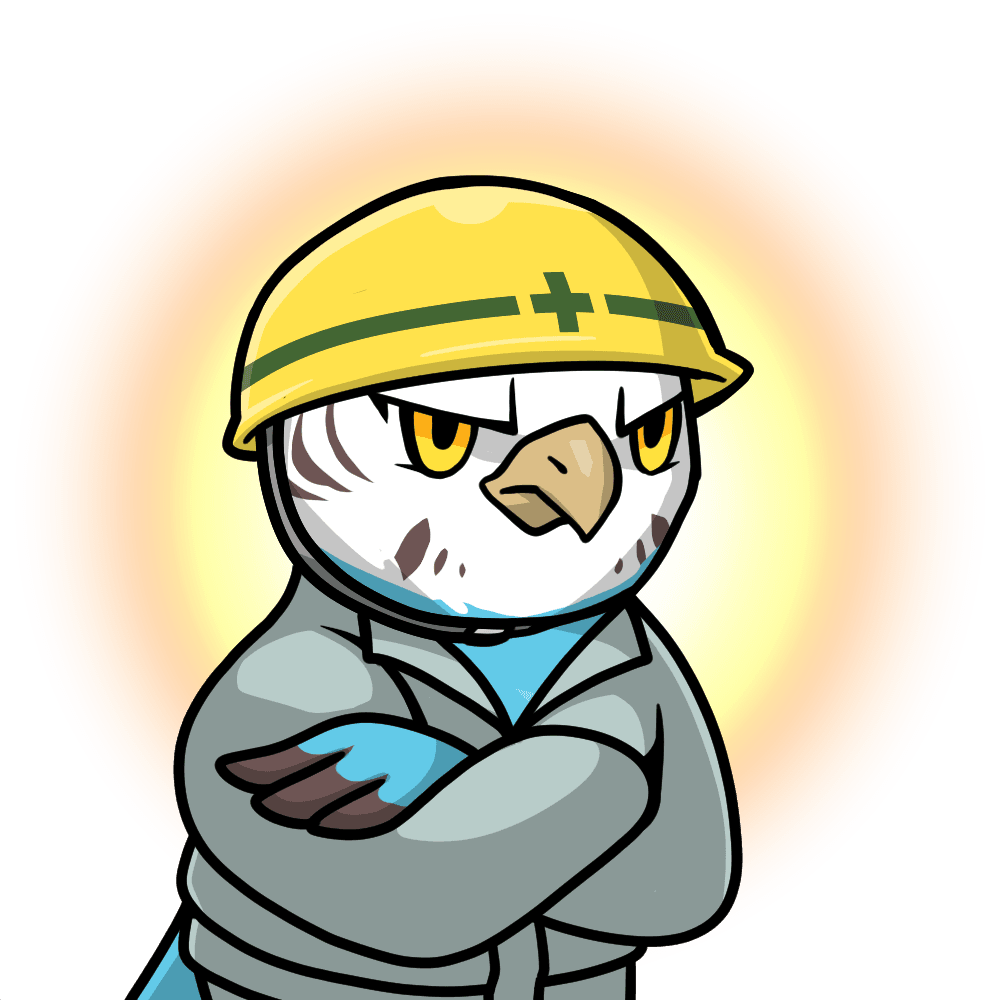 Narukami-Field worker-Blue budgie #01029