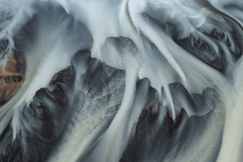 Glacial River from Above #25