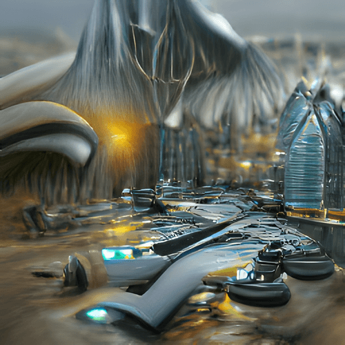 A Digital Rendering of an Alien City (ArtStation Render)