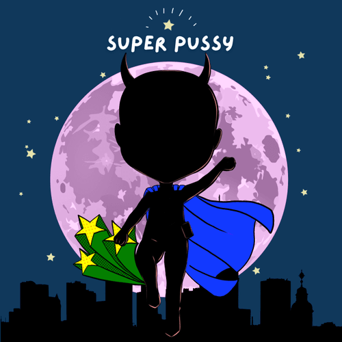 SuperPussy Coloring Book