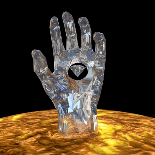 Diamond Hand 01 - Clear