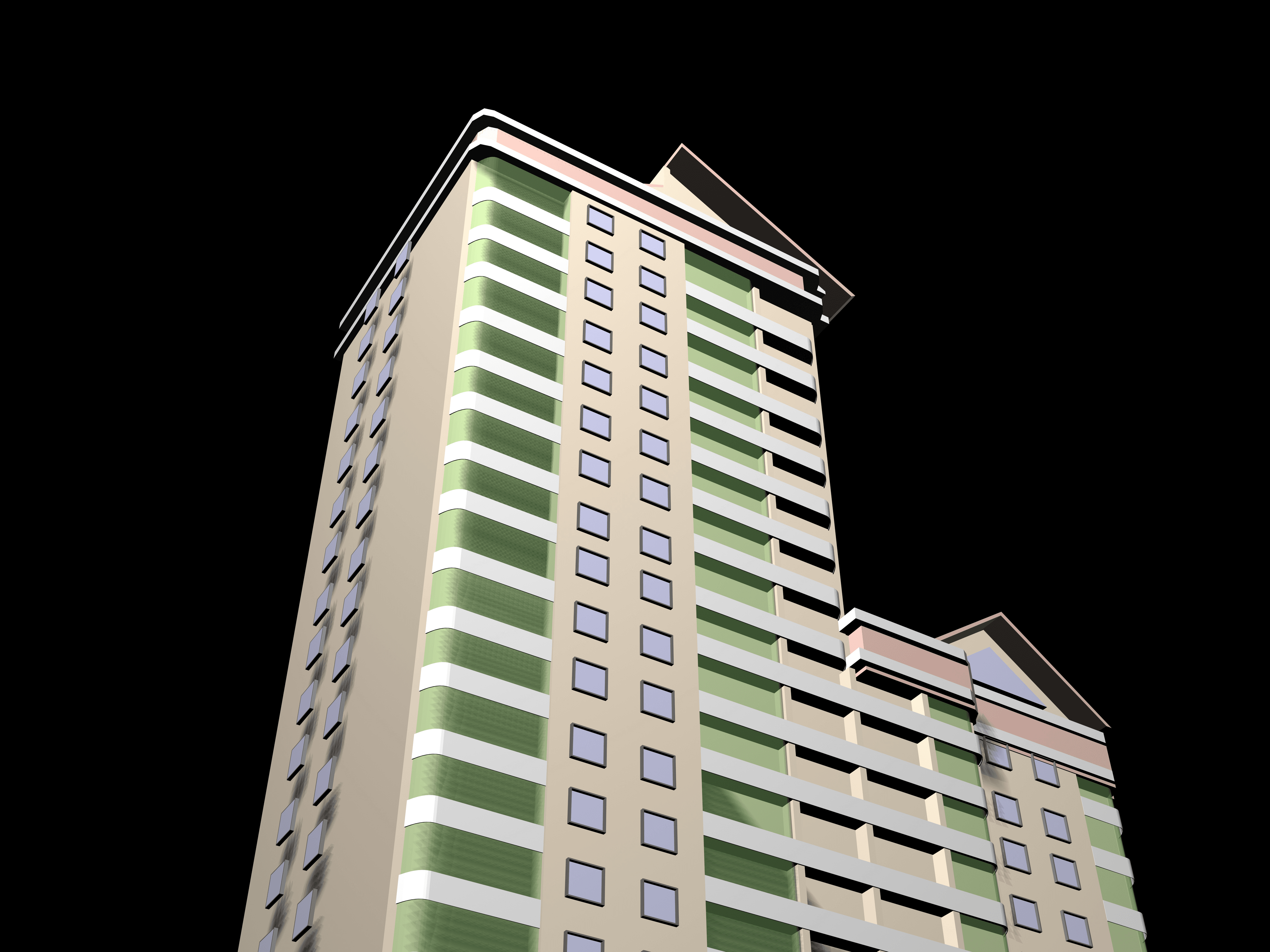 Architecture project 3d model vizualization building