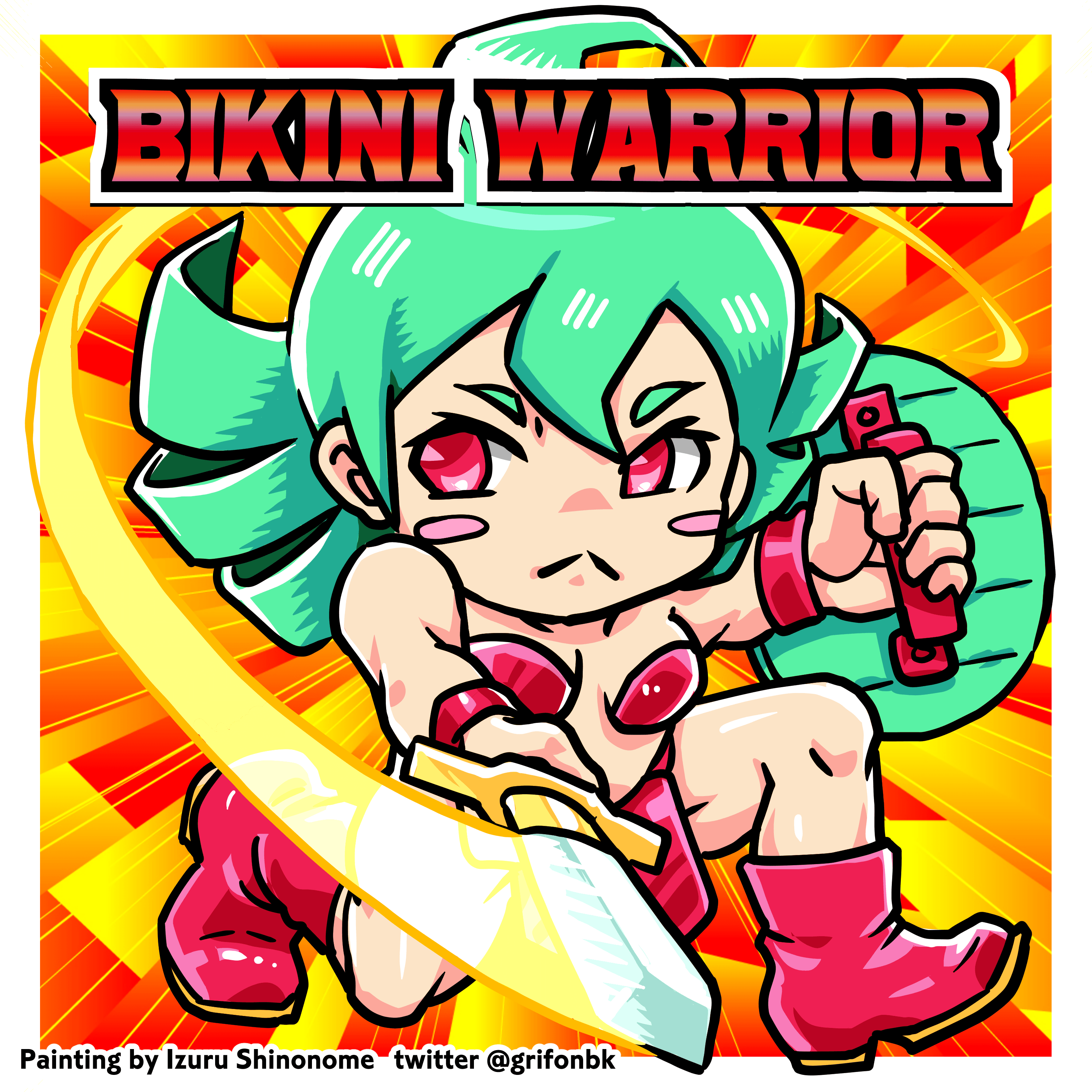 Fan art " Bikini Warrior Chan "