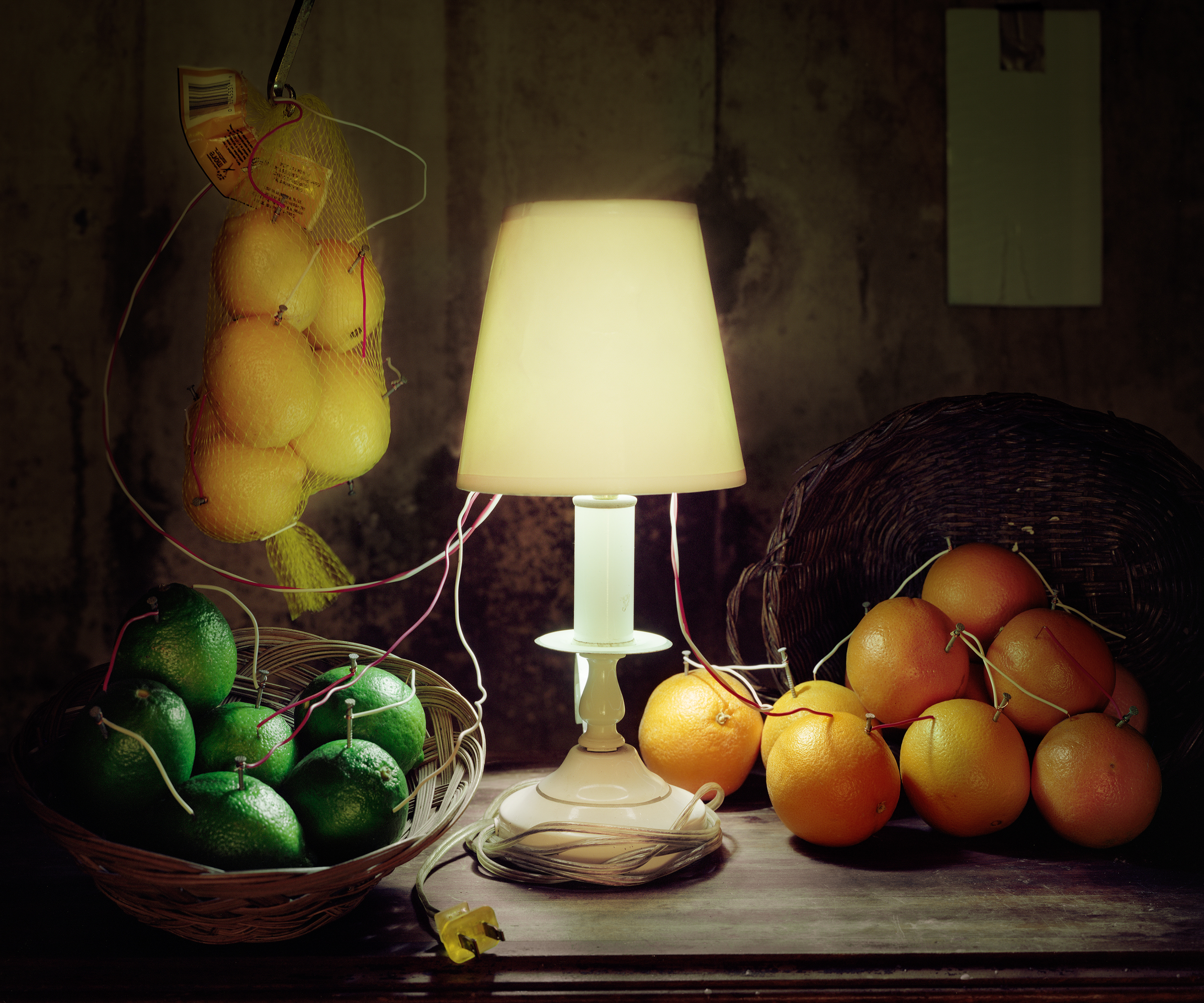 Back to Light - Fruit Battery Still Life (Citrus), 2012