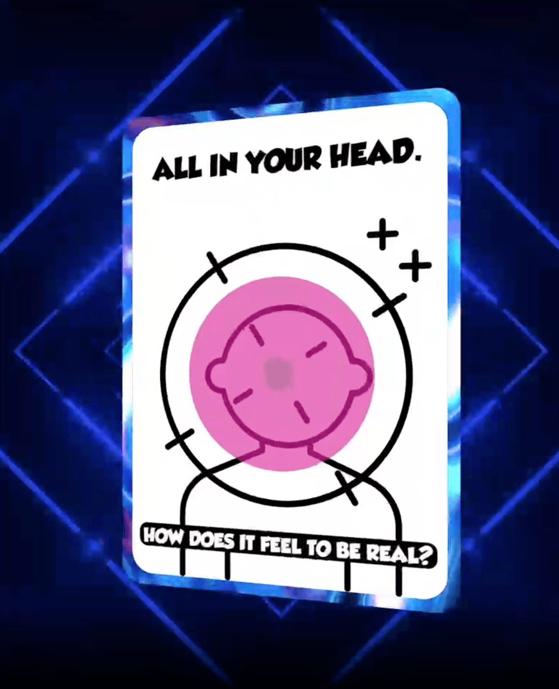 All in your head "How does it feel to be real?" ORIGINAL Dez Cible collectible card