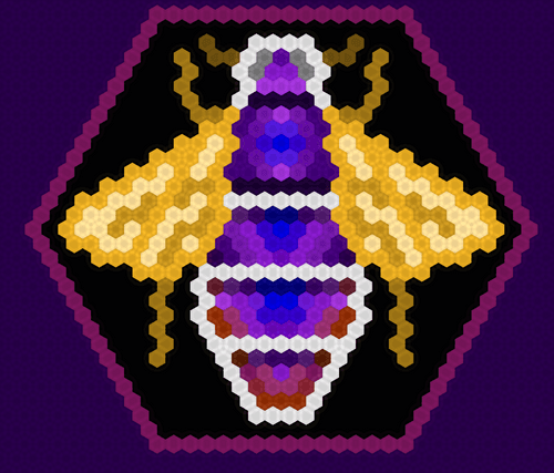Euglossa roderici, Purple Orchid Bee, worker