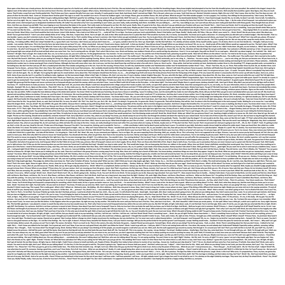 shrek movie script copypasta