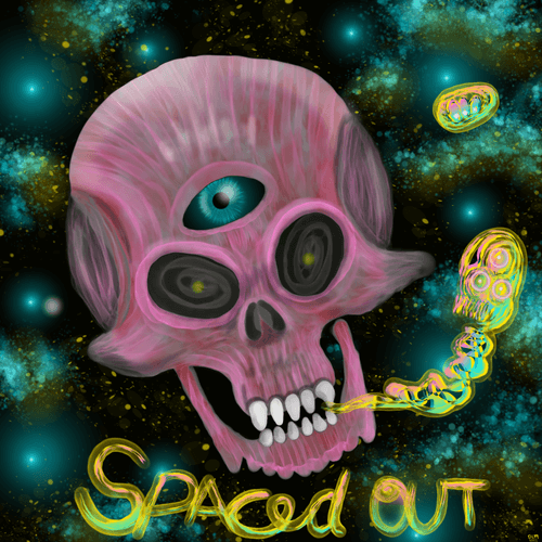 Spaced Out #182(alien skull #2)-by moriARTy art
