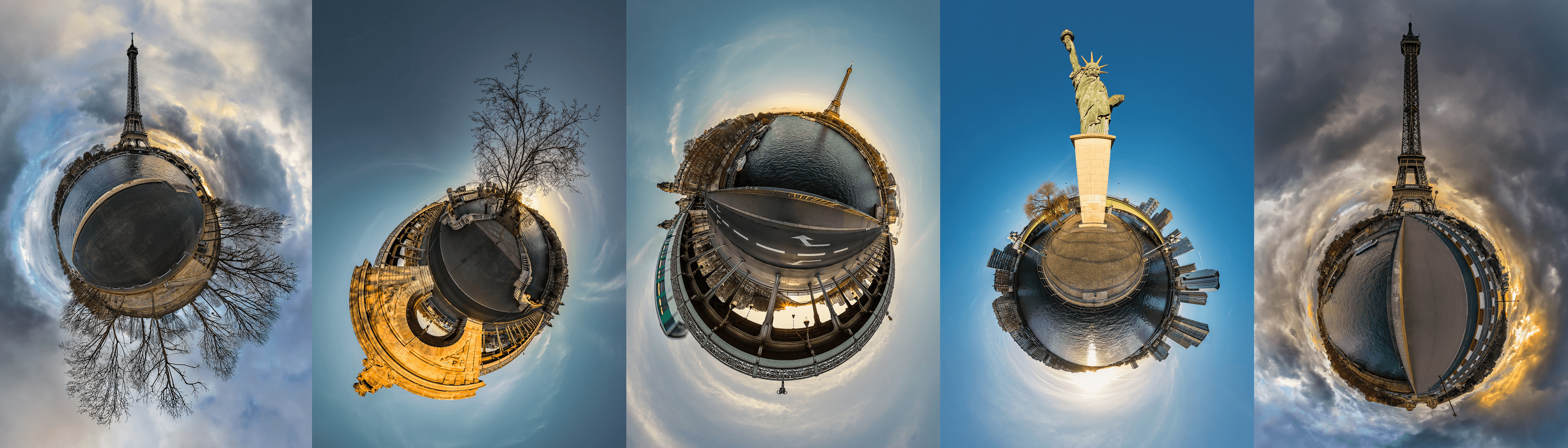 Tiny Planet-sur-Seine / Fine Art Photography