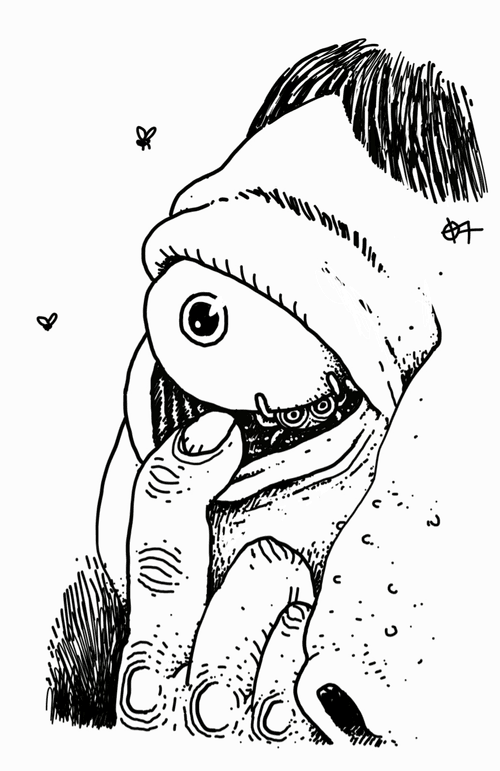 Something with eyes lives in my eye