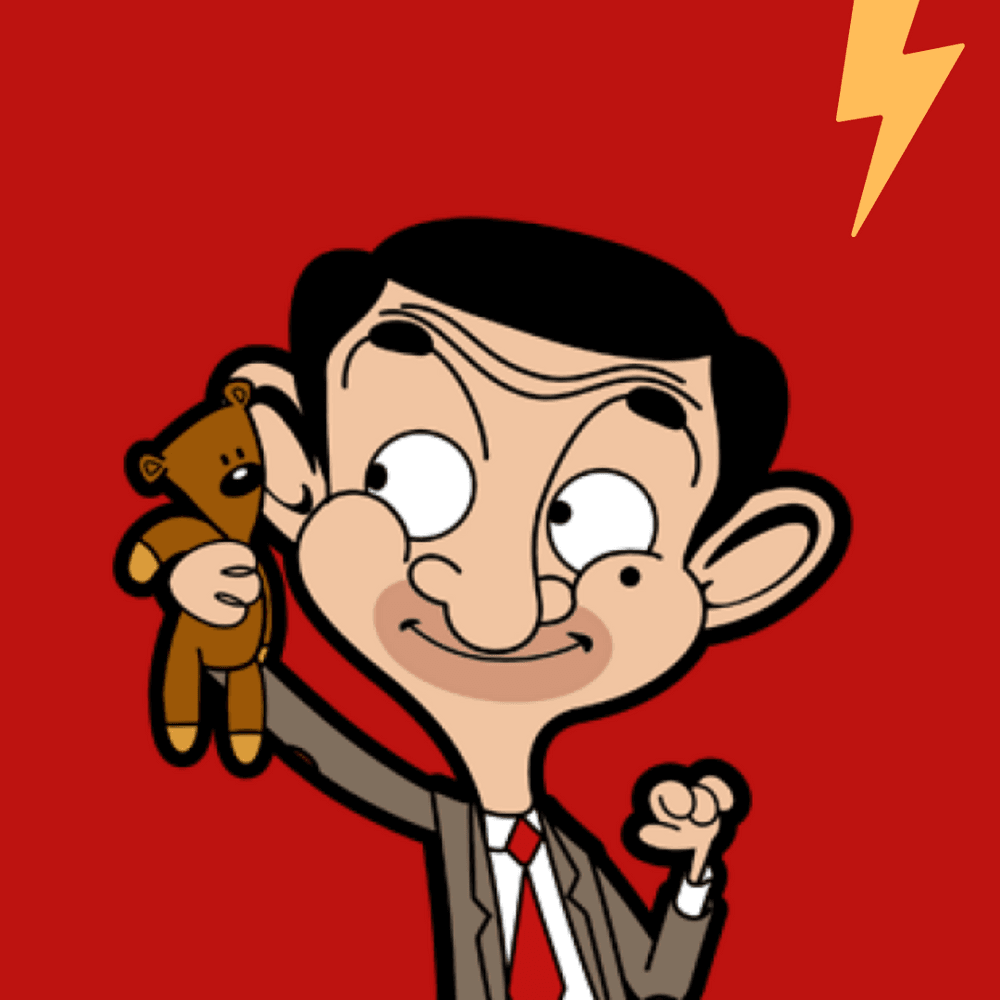 cartoon mr bean teddy