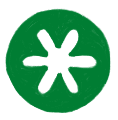 GREEN BUTTHOLE STICKERS