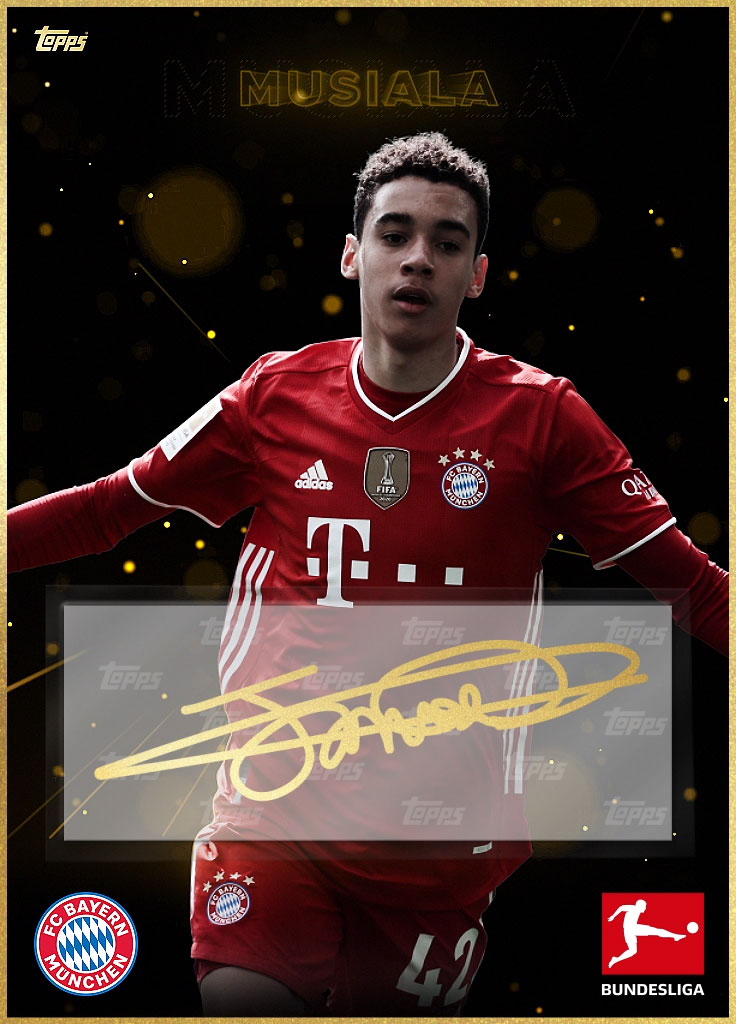 FC Bayern Munich Jamal Musiala Young Stars Gold 146 Animated Facsimile ...