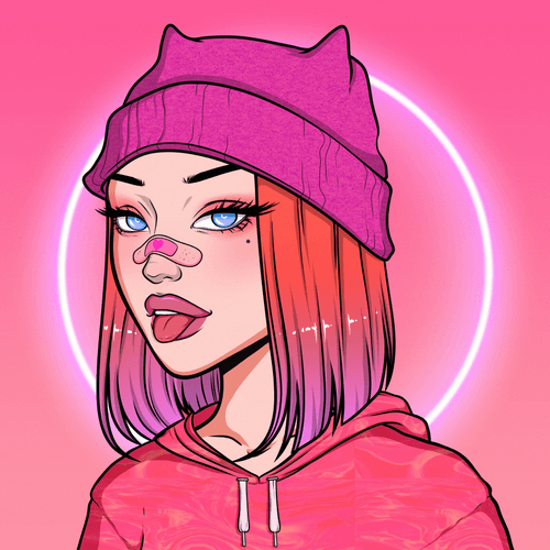 Crypto Neon Girl #317