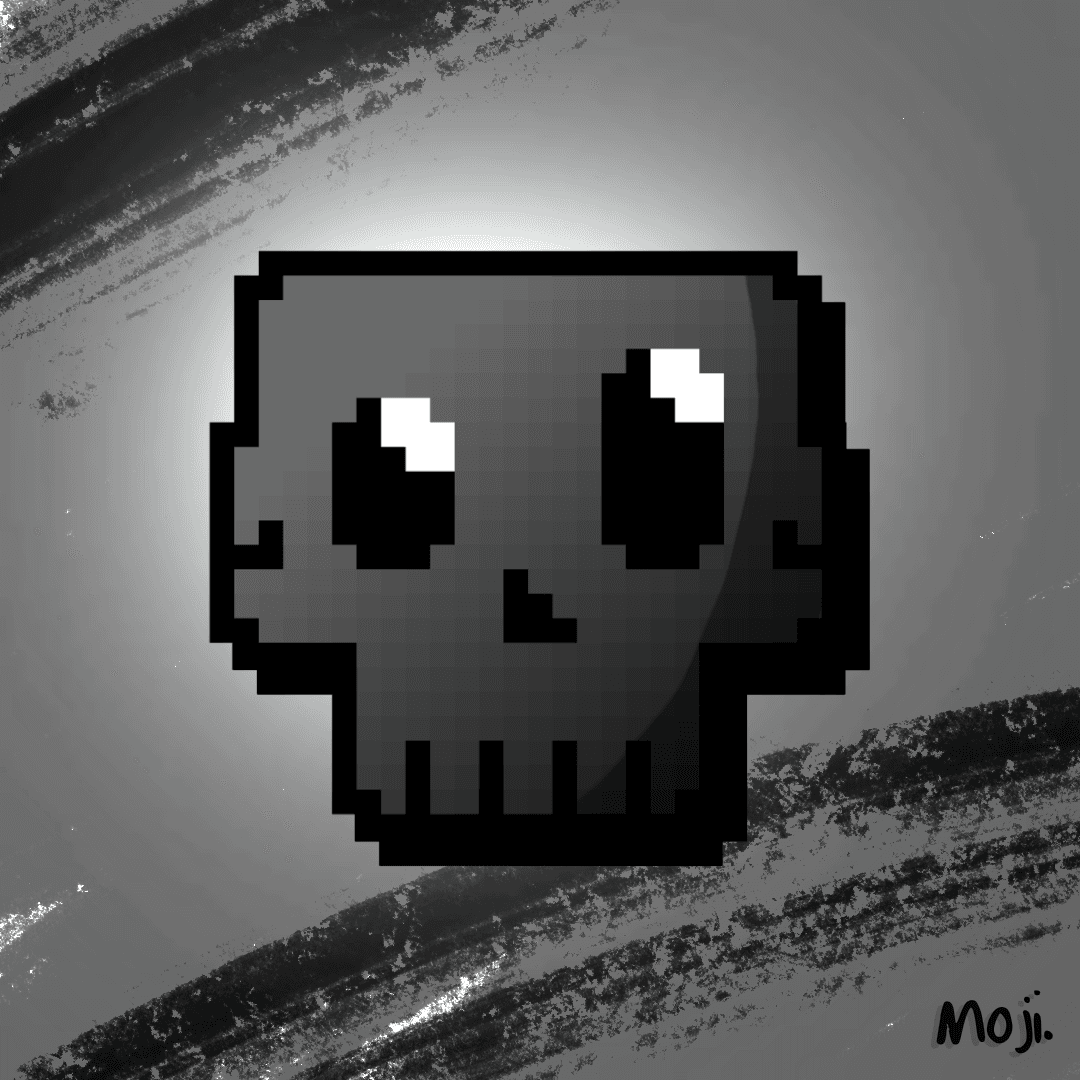 Skull Pixel Moji