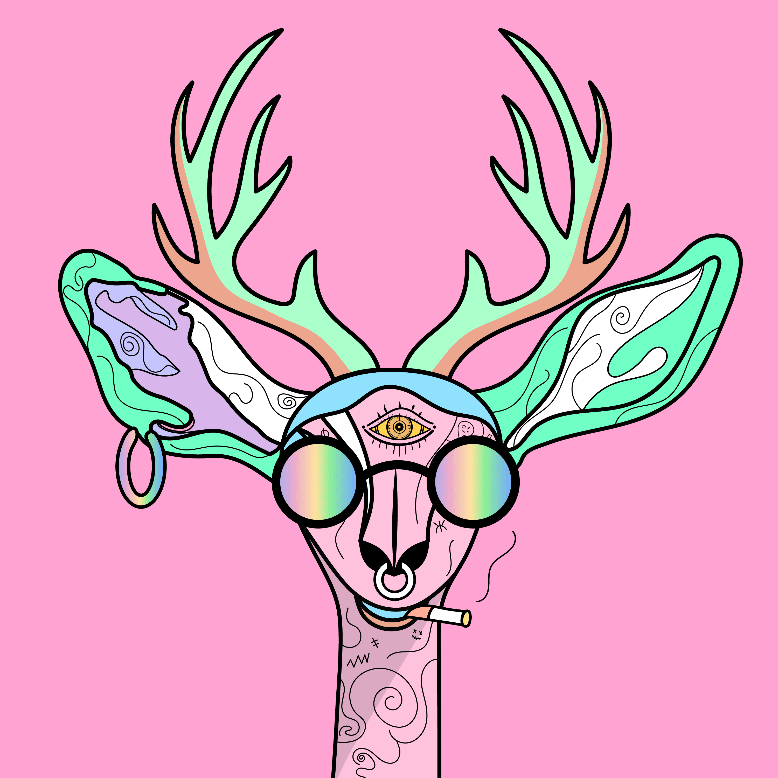 Cursed Deer Doodles #1