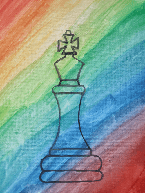 rainbow chess king