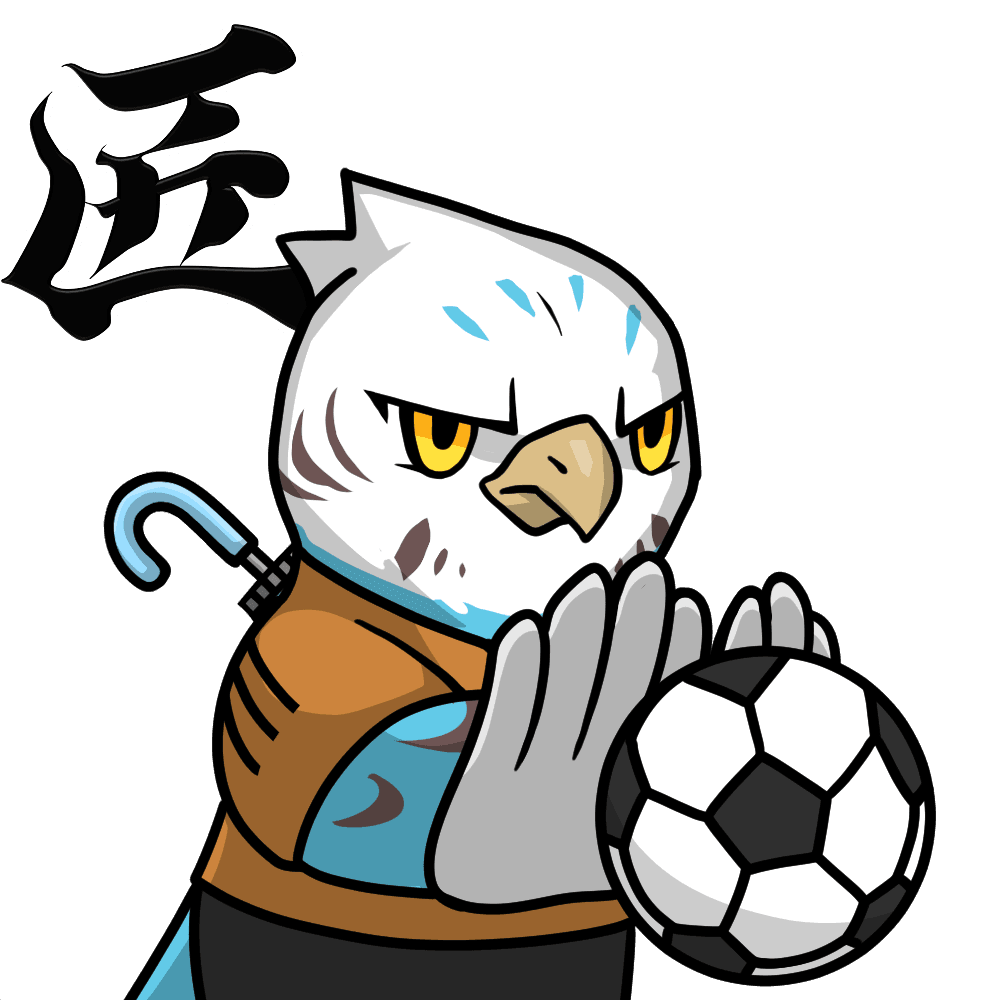 Narukami-Soccer player-Blue budgie #03173