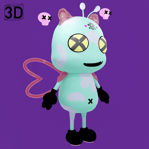 #13 VILLAINS BEAN THE GEL BUTTERFLY 3D