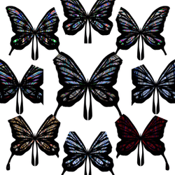 Abstract butterflyes collection image