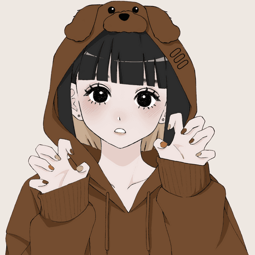 Animal hoodie cute girl-000-1st Anniversary