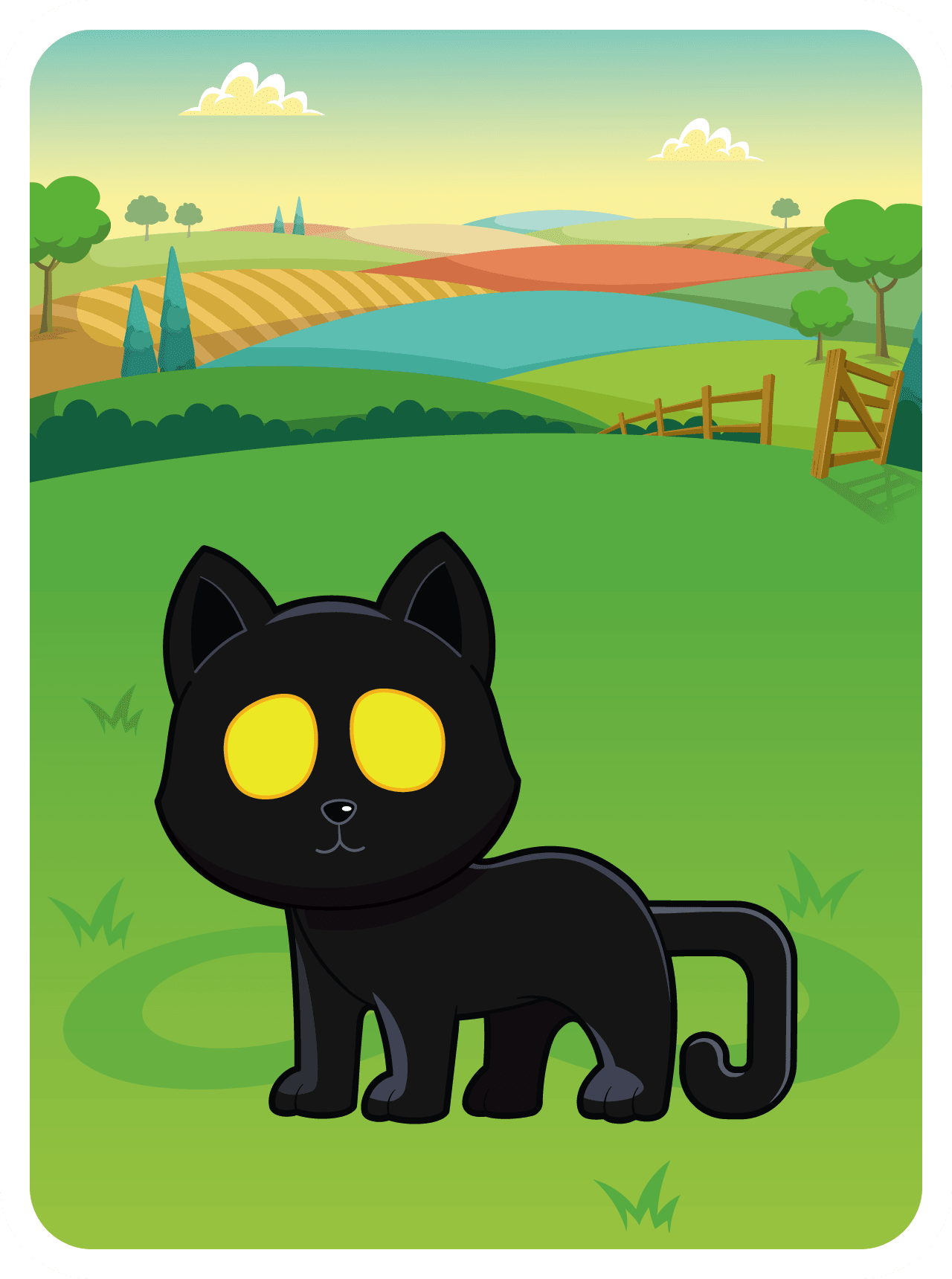 Very, Very, Very, Very, Lucky Black Cat #20350