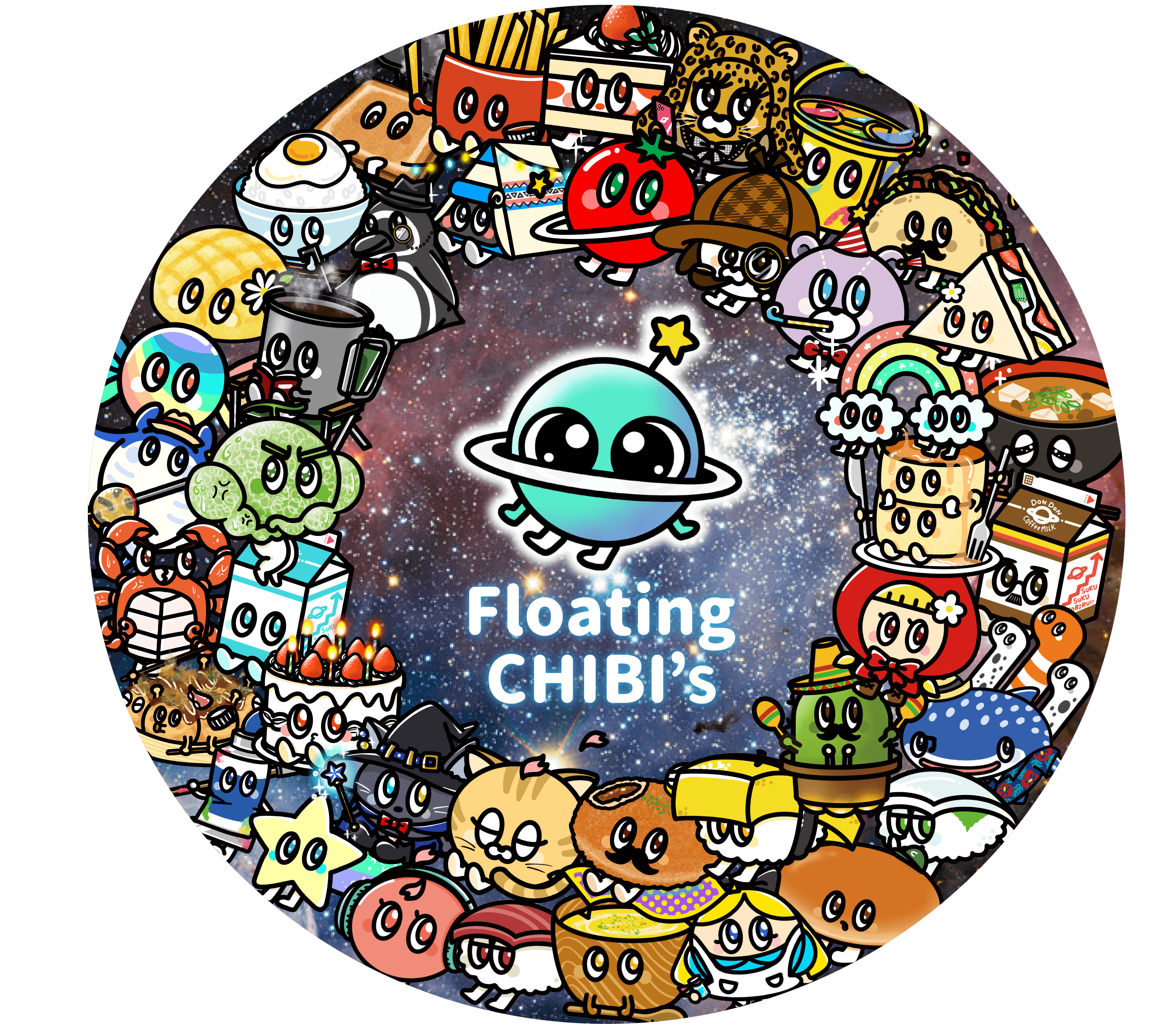 FloatingCHIBI's 1ETH Anniversary Sticker