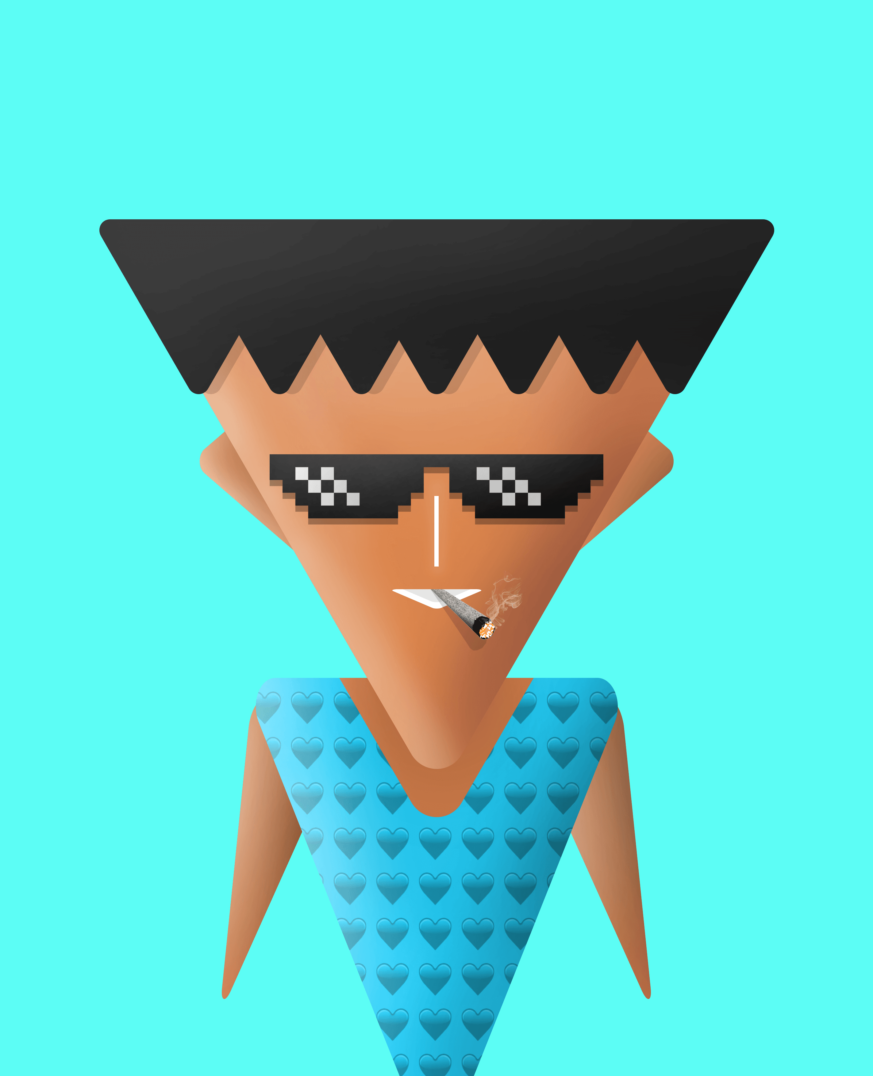 2D Triangle Face Collection Collection OpenSea