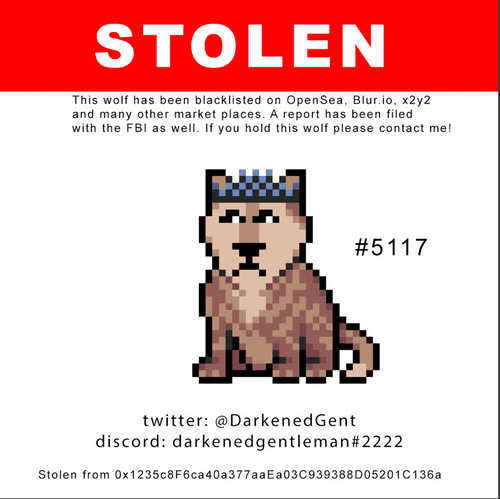 Stolen Wolf #5117