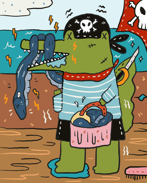 Gen 2 : Hungry Croco from Pirate island 1