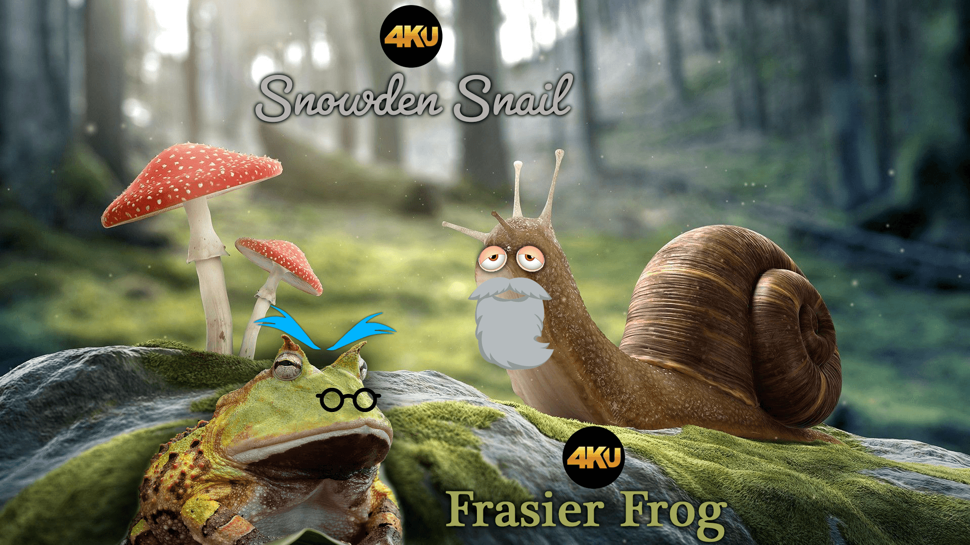 Snowden Snail and Frasier Frog