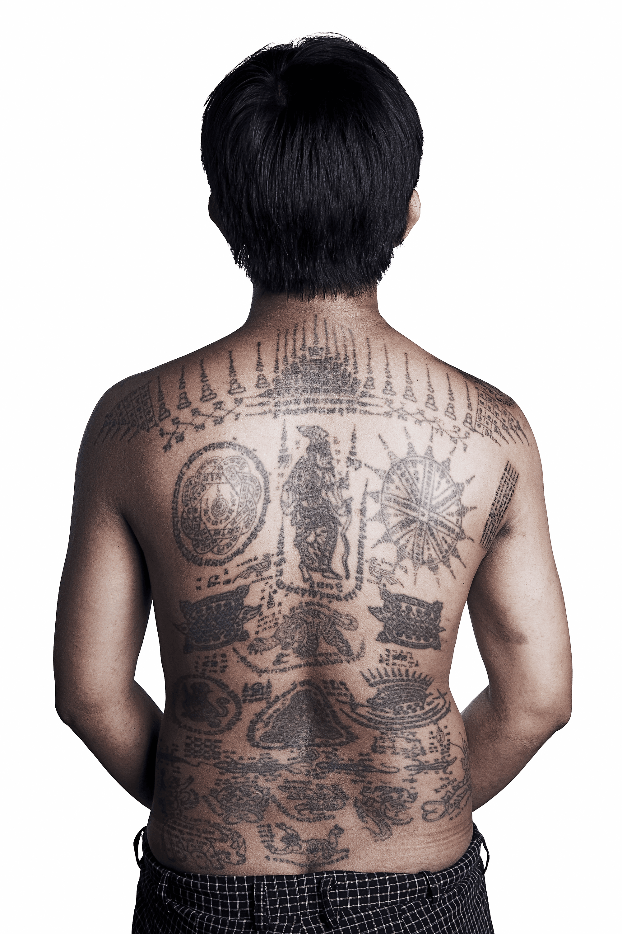 Sacred Skin #25. The Devotee Kong (Back). - Sacred Skin - Aroon Thaew's  portrait collection of 30 images featuring Thailand's spirit tattoos. |  OpenSea