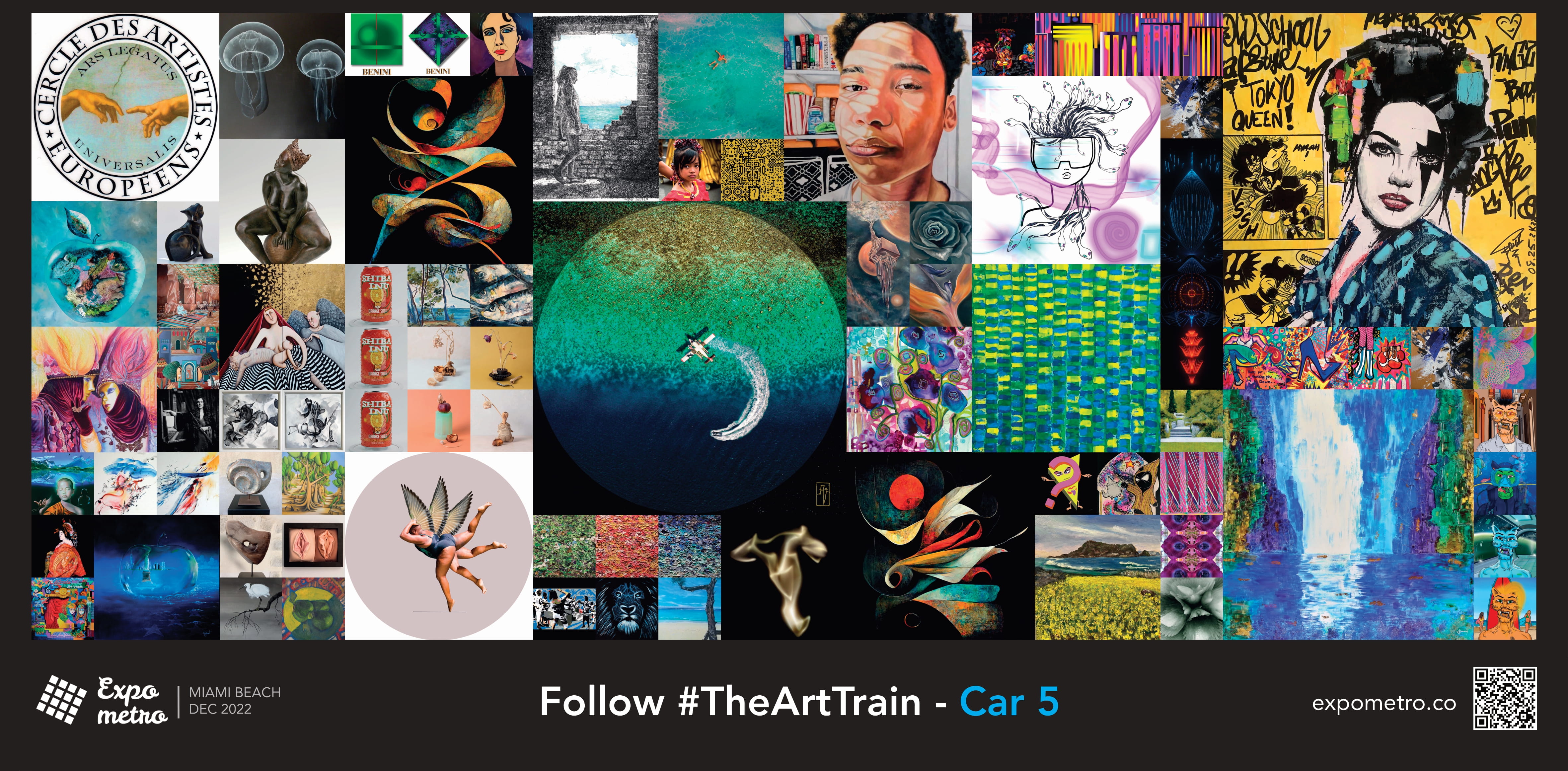 Billboard #5 - The Art Train - Car 1 - ExpoMetro Miami Beach 2022