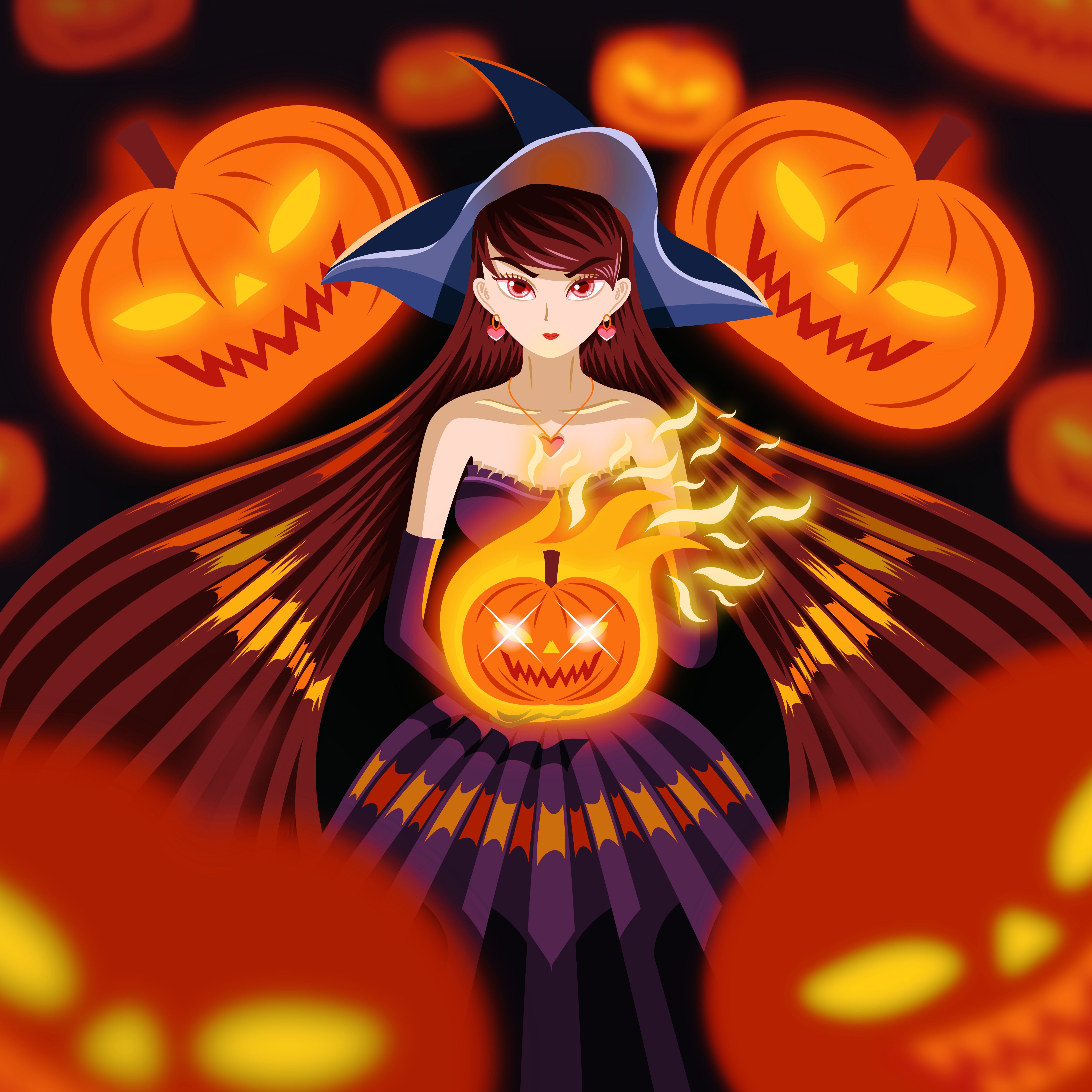 Cake, the pumpkin witch