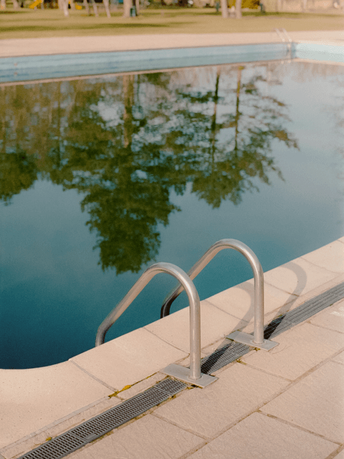 Poolside reflection