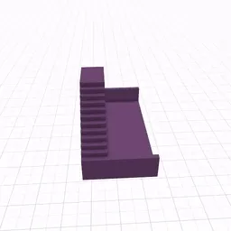 Purple hovering chair