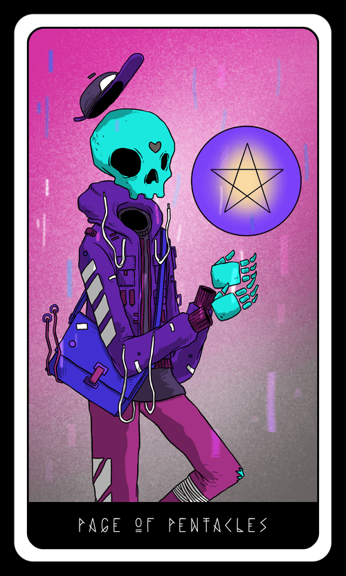 Rosko Sees the Future: Page of Pentacles - Color Variant 07