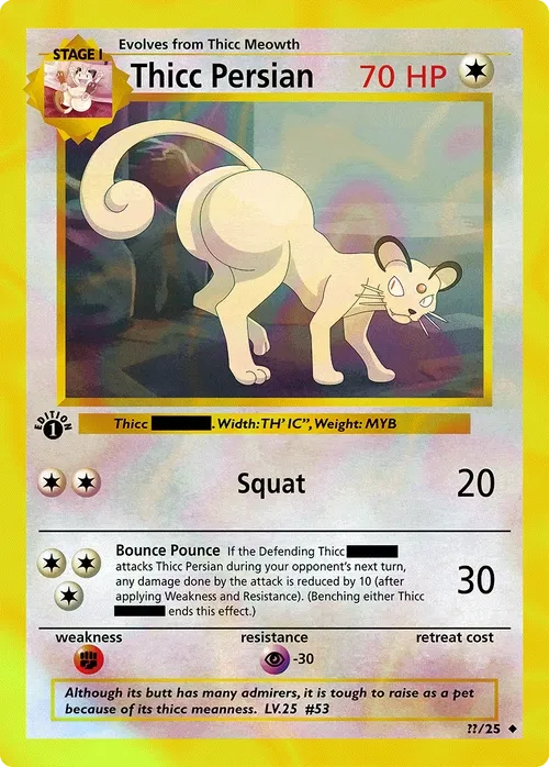 Holographic Thicc Persian