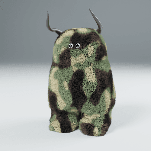 Fluffy Horns #049