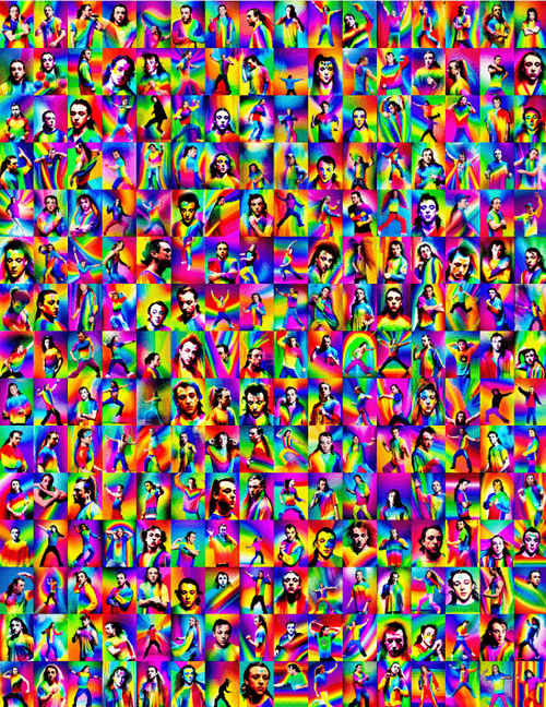 Zorb Blotter Art - Psychedelic Workout Instructor Edition