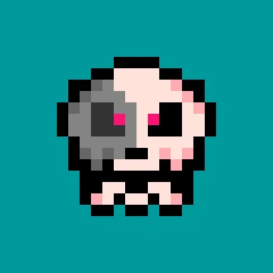 Kawaii SKULL #7641