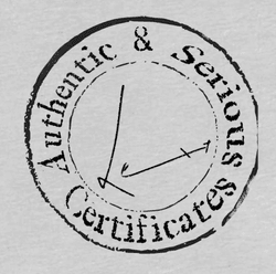 Authentic & Serious Certificates collection image